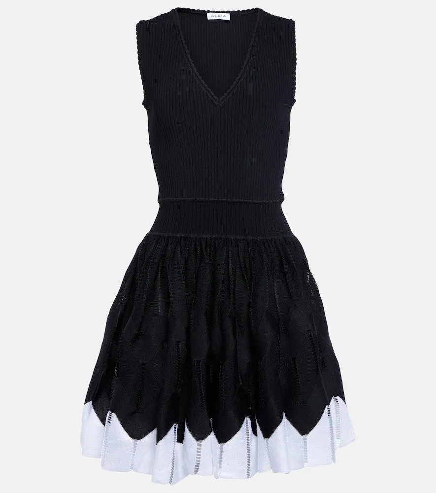 Alaia V-neck minidress