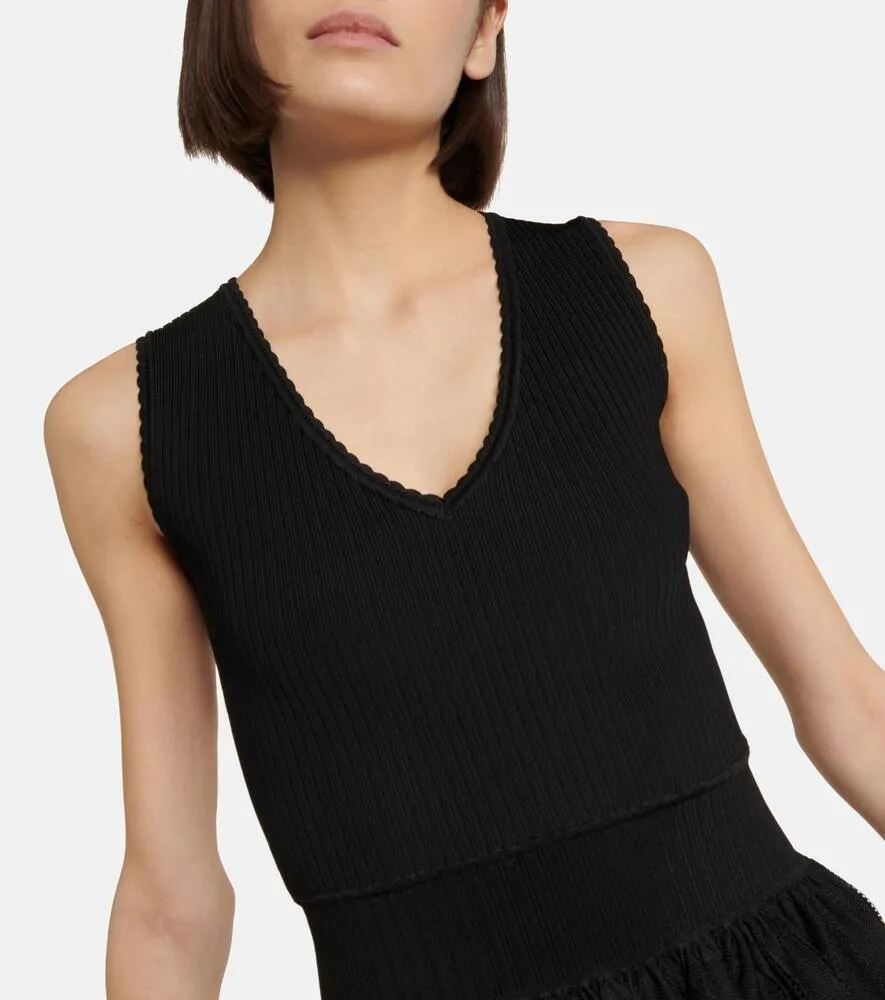 Alaia V-neck minidress