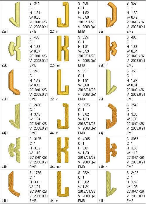Circle Monogram Letters JKL