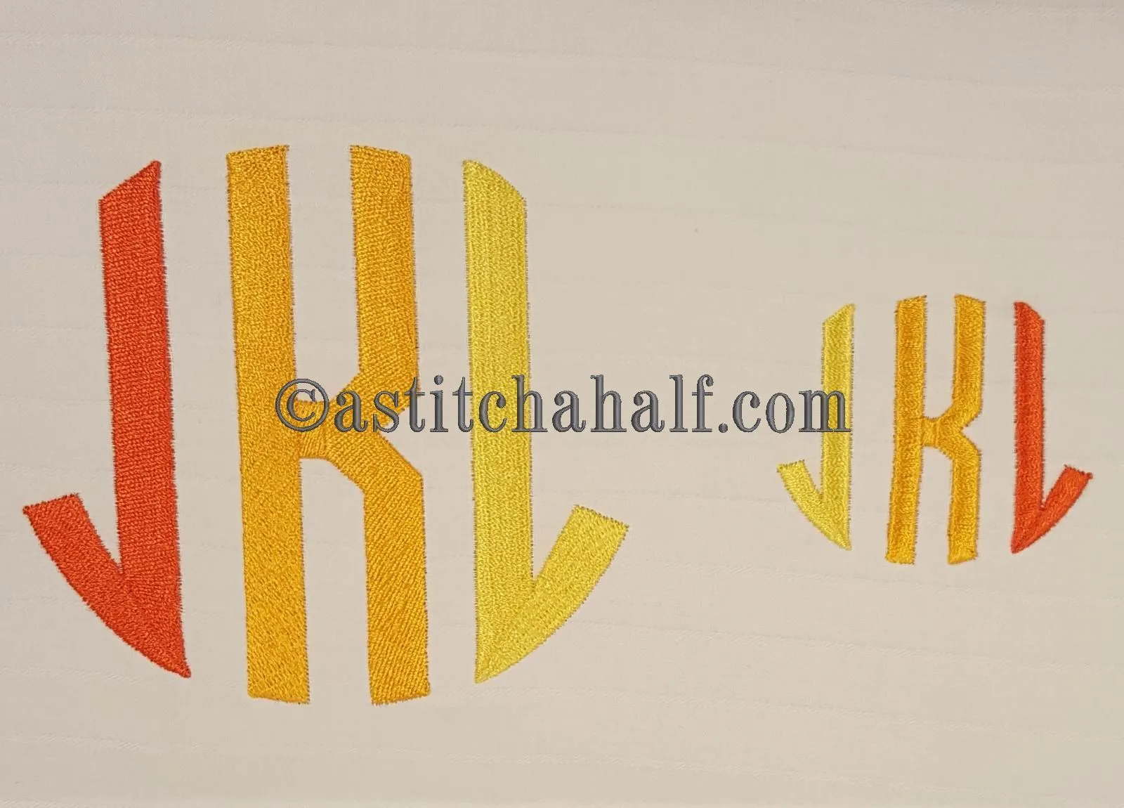 Circle Monogram Letters JKL