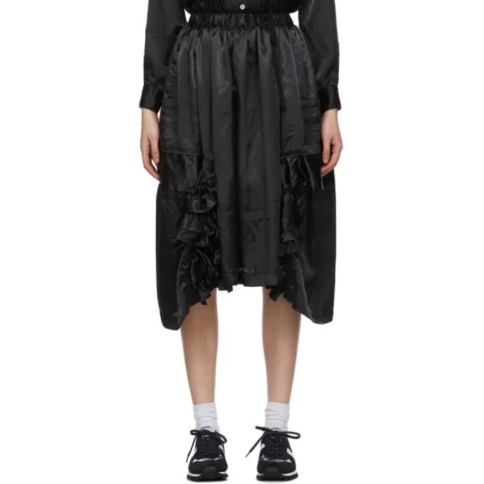 Comme des Garcons Comme des Garcons Black Ruffle Detail Skirt