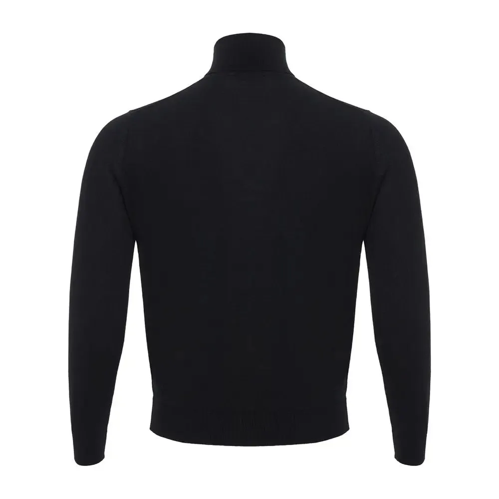 Italian Cashmere Luxury Black Sweater