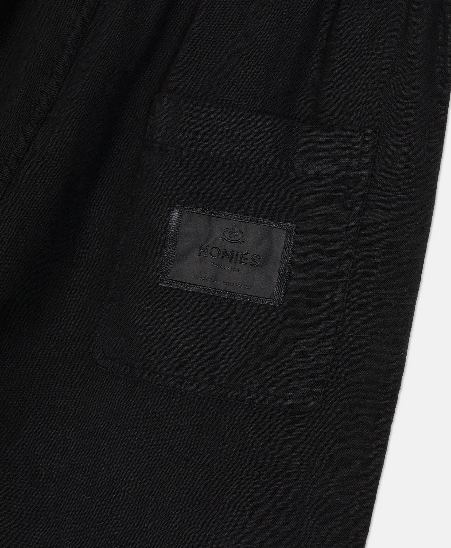 LINEN PANTS BLACK