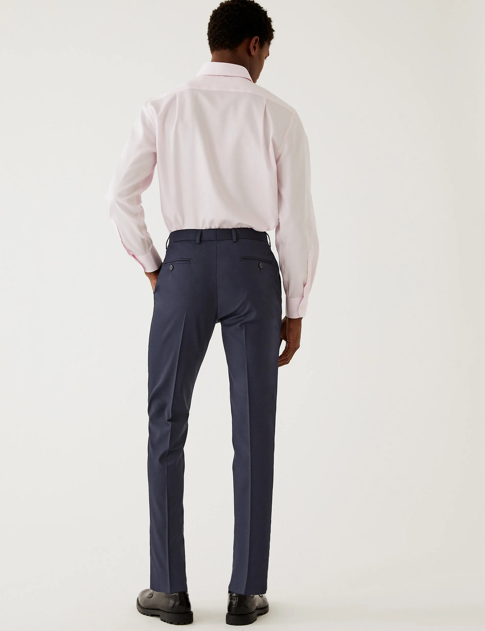 Marks & Spencer Stretch Skinny Suit Pants, Navy