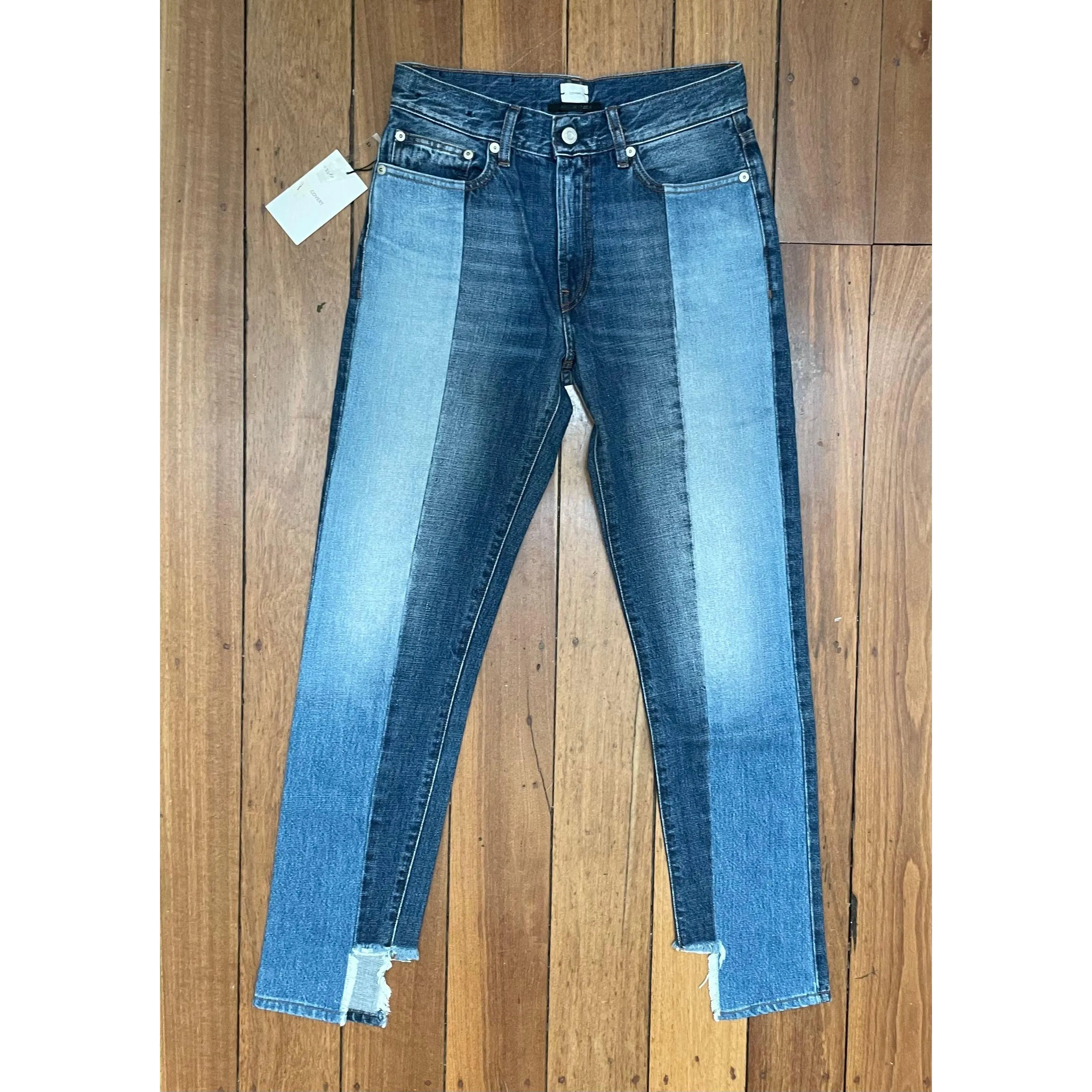 NWT -Covert Made in Italy Patched Jeans RRP $325.00  -Size 27
