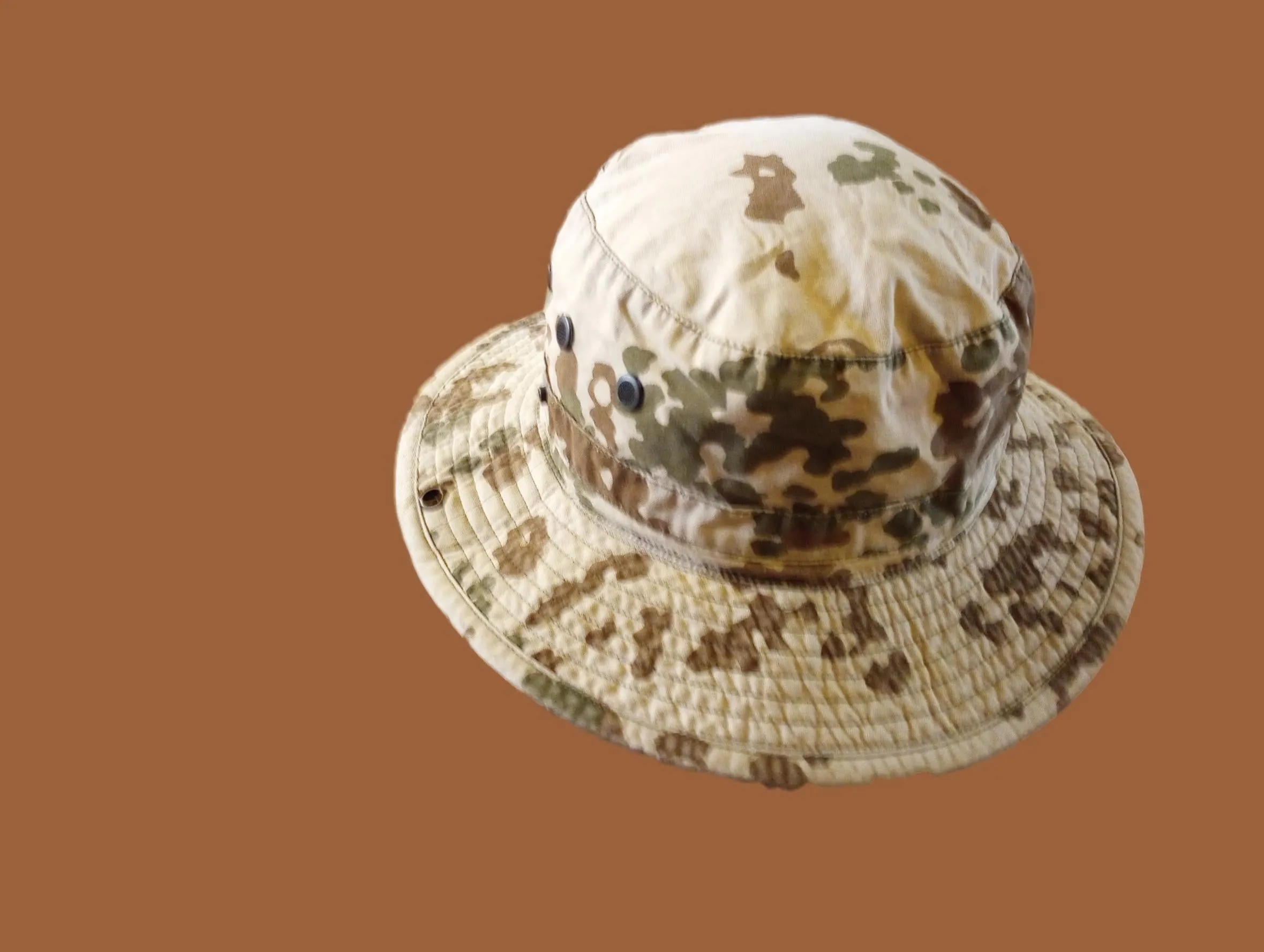 ORIGINAL GERMAN TROPICAL CAMOUFLAGE BOONIE HAT 58 MEDIUM 7 1/8