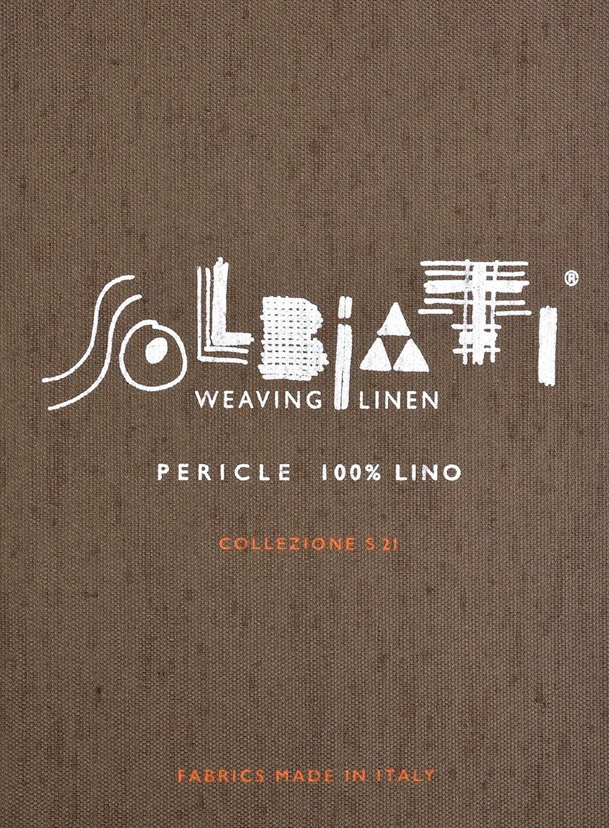 Solbiati Dark Blue Stripe Linen Pants
