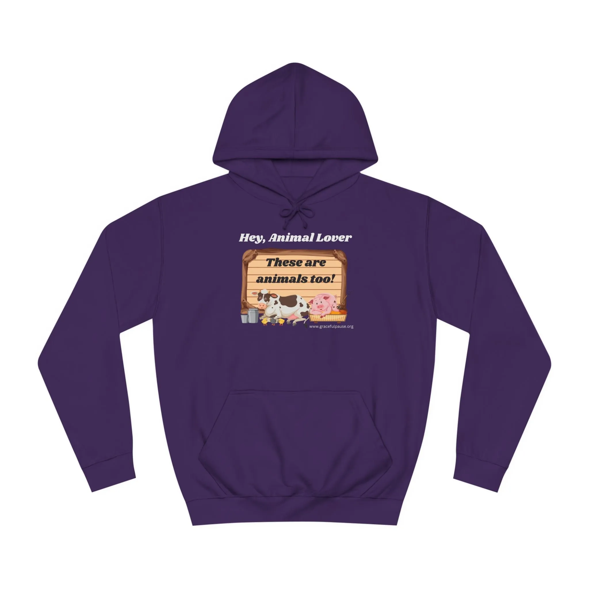 These are animals too - Unisex College Hoodie