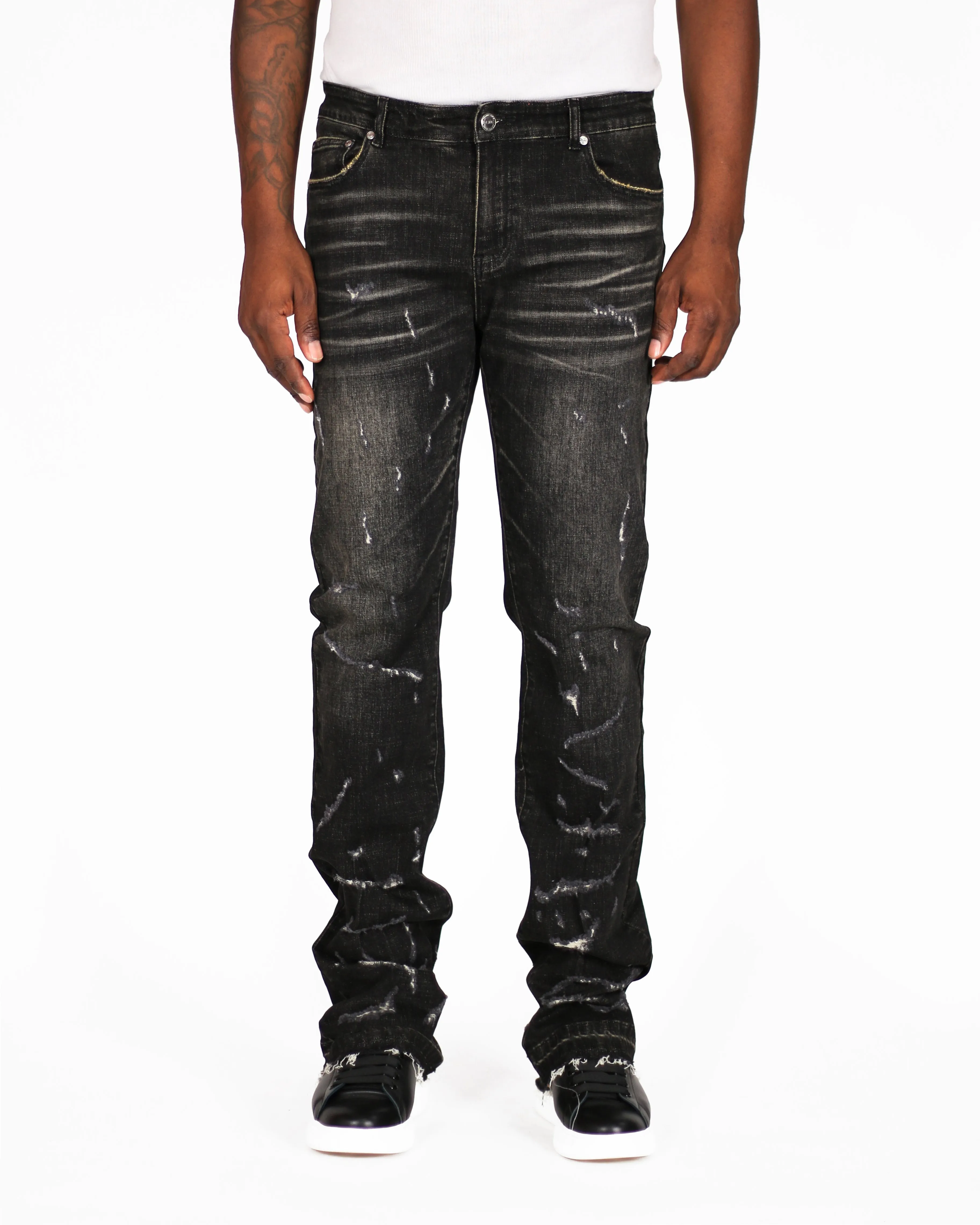 Trinity Kays Kulture Gitega Men's Flare Stacked Jeans