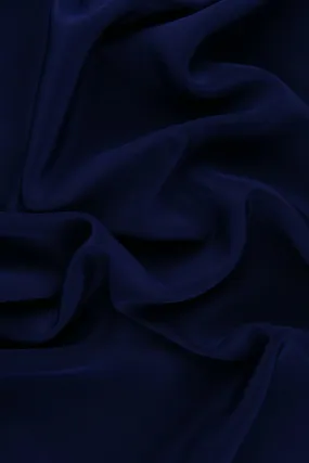 Ultramarine Silk Crepe de Chine Fabric