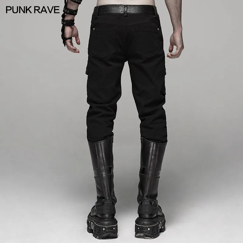 WK-384XCM Punk Handsome Stretch Trousers