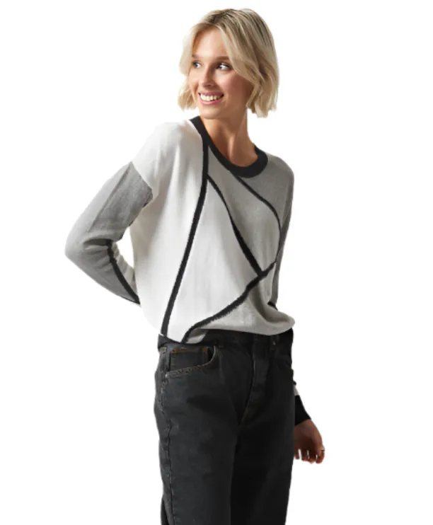 Zaket & Plover Mosaic Intarsia Sweater-50% OFF