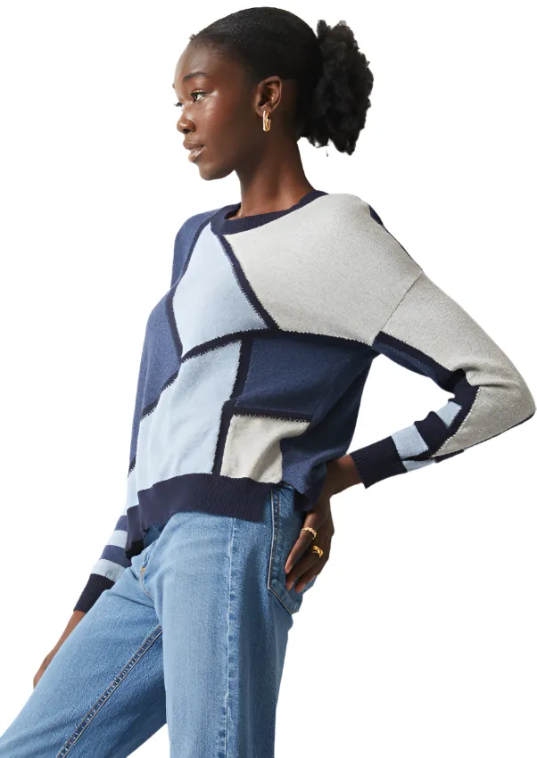 Zaket & Plover Mosaic Intarsia Sweater-50% OFF