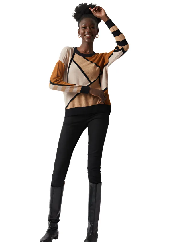Zaket & Plover Mosaic Intarsia Sweater-50% OFF