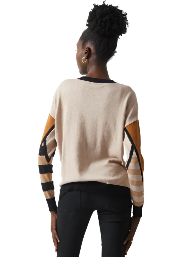 Zaket & Plover Mosaic Intarsia Sweater-50% OFF